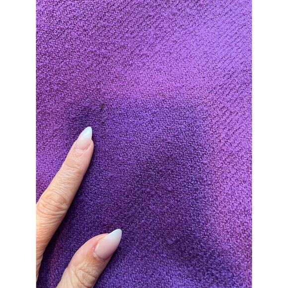 1970s Vintage Maxi Skirt Purple w Embroidered Details Boho Artsy Size Small JL - Picture 12 of 13